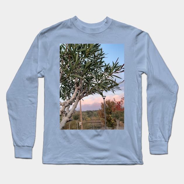 Sunset in a park Long Sleeve T-Shirt by Stephfuccio.com